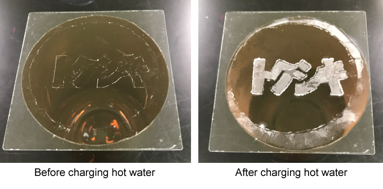 A water-based UV-curable anti-fog (super hydrophilic) coating agent (under development)